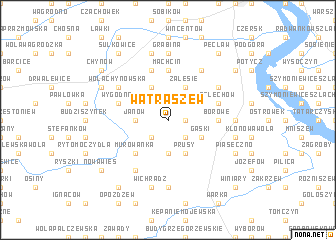 map of Watraszew