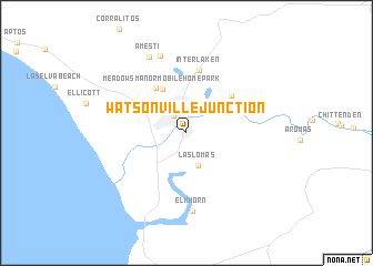 map of Watsonville Junction