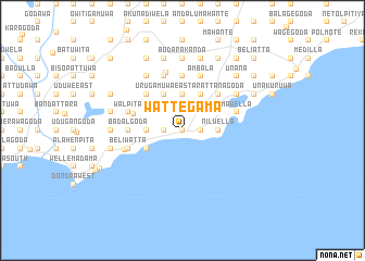 map of Wattegama