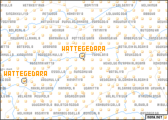 map of Wattegedara