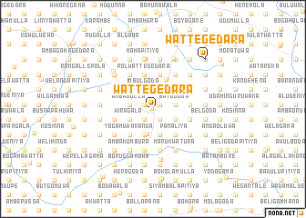 map of Wattegedara