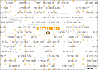 map of Wattenbach