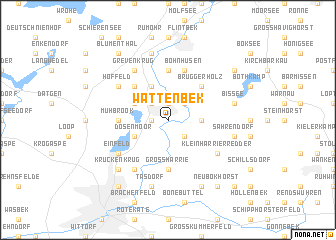 map of Wattenbek