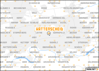 map of Wattenscheid