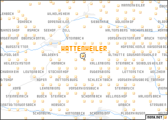 map of Wattenweiler