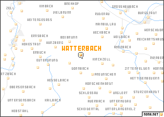 map of Watterbach