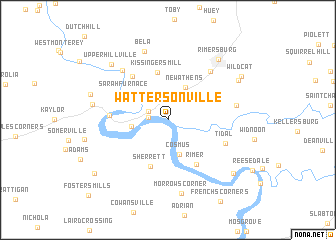 map of Wattersonville