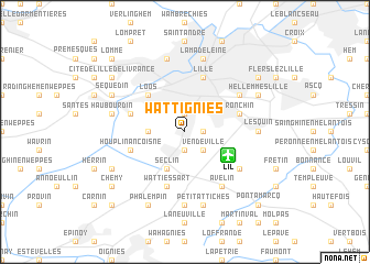 map of Wattignies