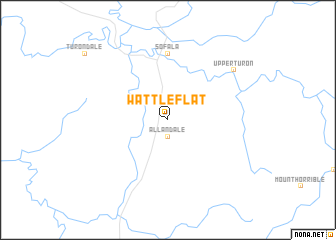 map of Wattle Flat