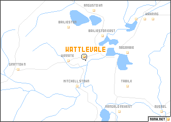 map of Wattle Vale