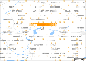map of Wattmannshagen