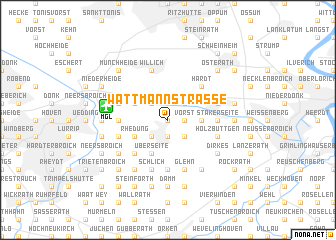 map of Wattmannstraße
