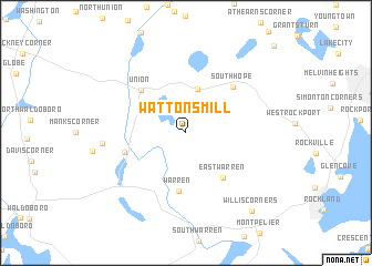map of Wattons Mill