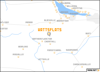 map of Watts Flats