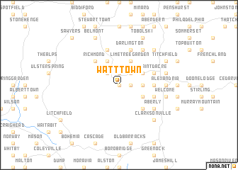 map of Watt Town