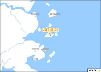 map of Watulai
