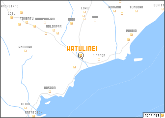 map of Watulinei