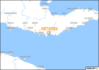 map of Watunou