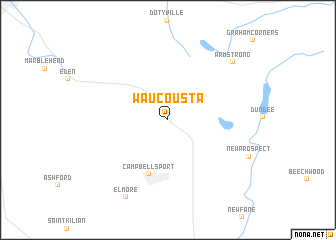 map of Waucousta