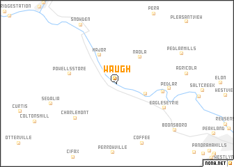 map of Waugh