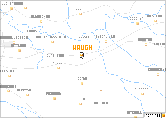 map of Waugh