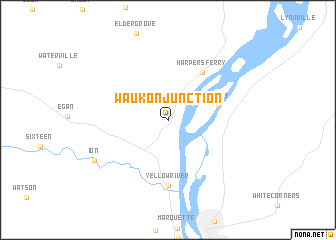 map of Waukon Junction