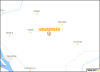 map of Waumandee