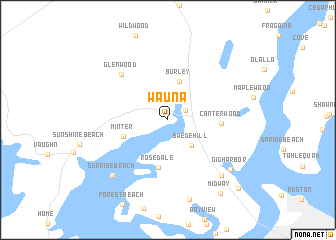 map of Wauna