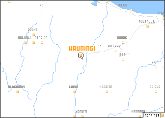 map of Wauningi