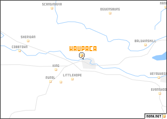 map of Waupaca