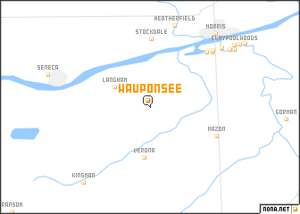 map of Wauponsee