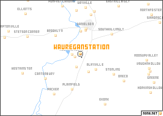 map of Wauregan Station