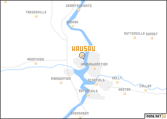 map of Wausau