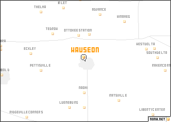 map of Wauseon