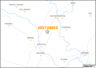 map of Wautubbee