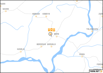 map of Wau