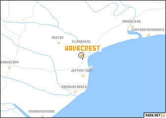 map of Wavecrest