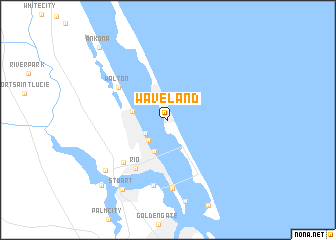 map of Waveland