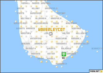 map of Waverley Cot