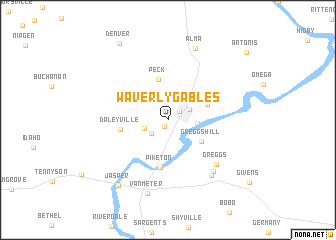 map of Waverly Gables