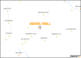 map of Waverly Hall