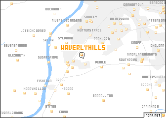 map of Waverly Hills