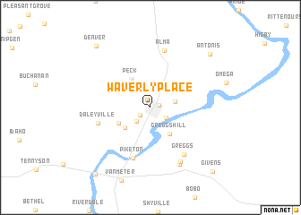 map of Waverly Place