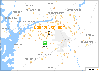 map of Waverly Square