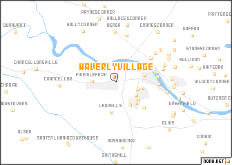 map of Waverly Village