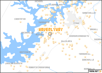 map of Waverly Way