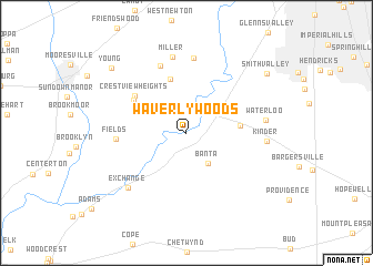 map of Waverly Woods