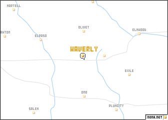 map of Waverly