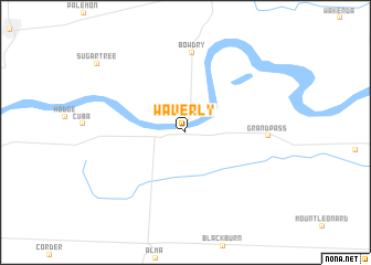 map of Waverly