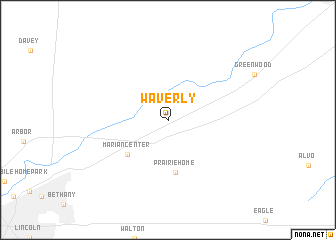 map of Waverly